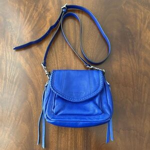 AIMEE KESTENBERG All For Love Mini Convertible Leather Crossbody Bag cobalt blue